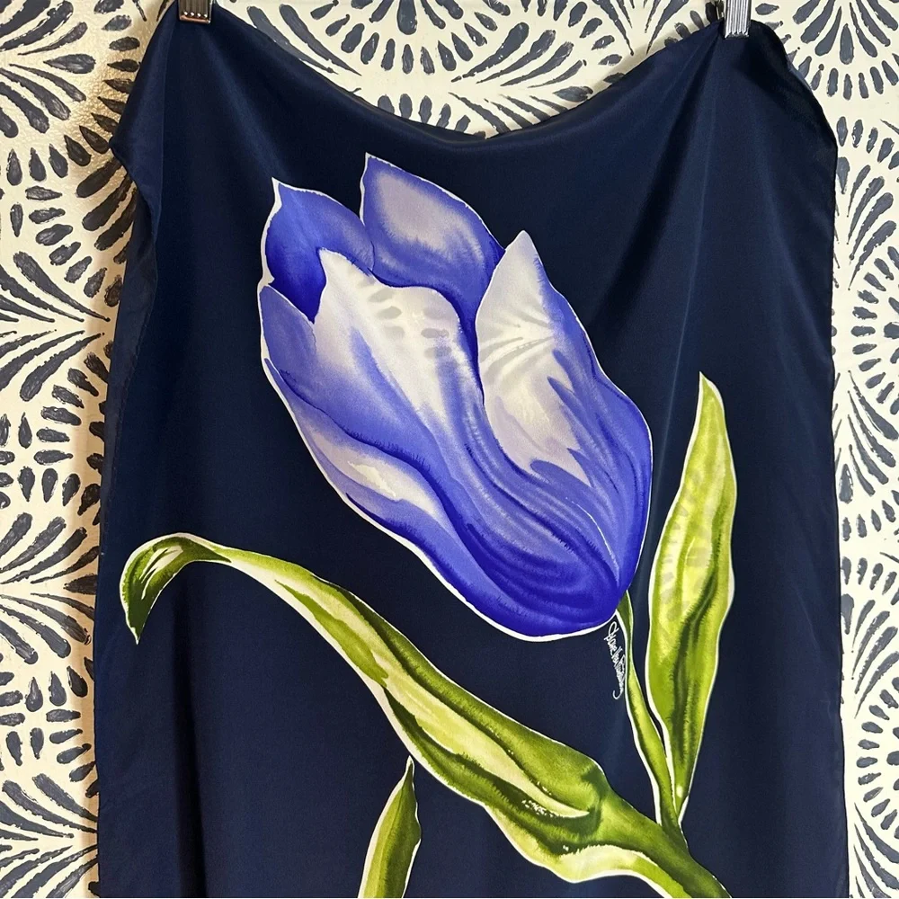 Diane Von Furstenburg Floral Scarf